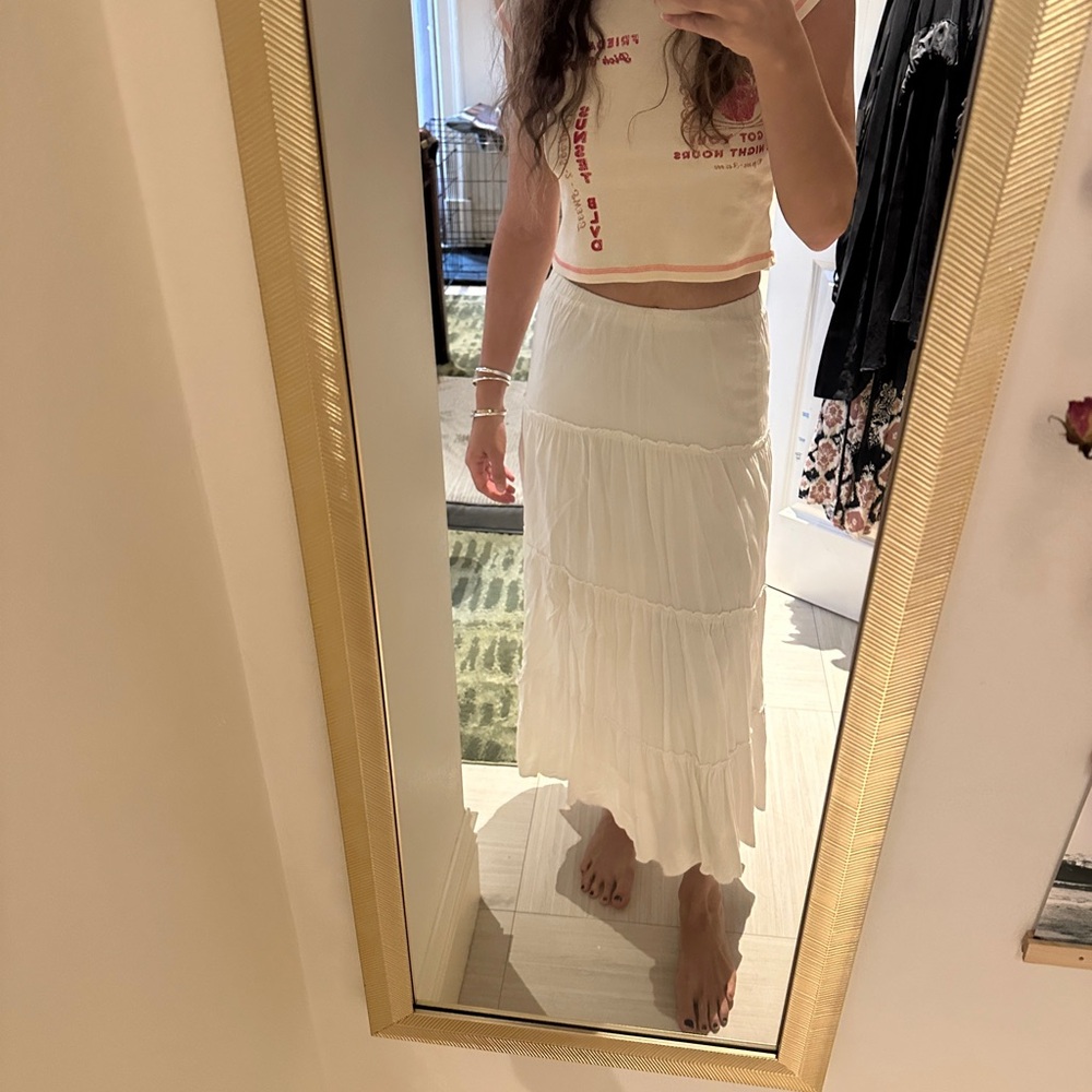 White Skirt Brandy Melville